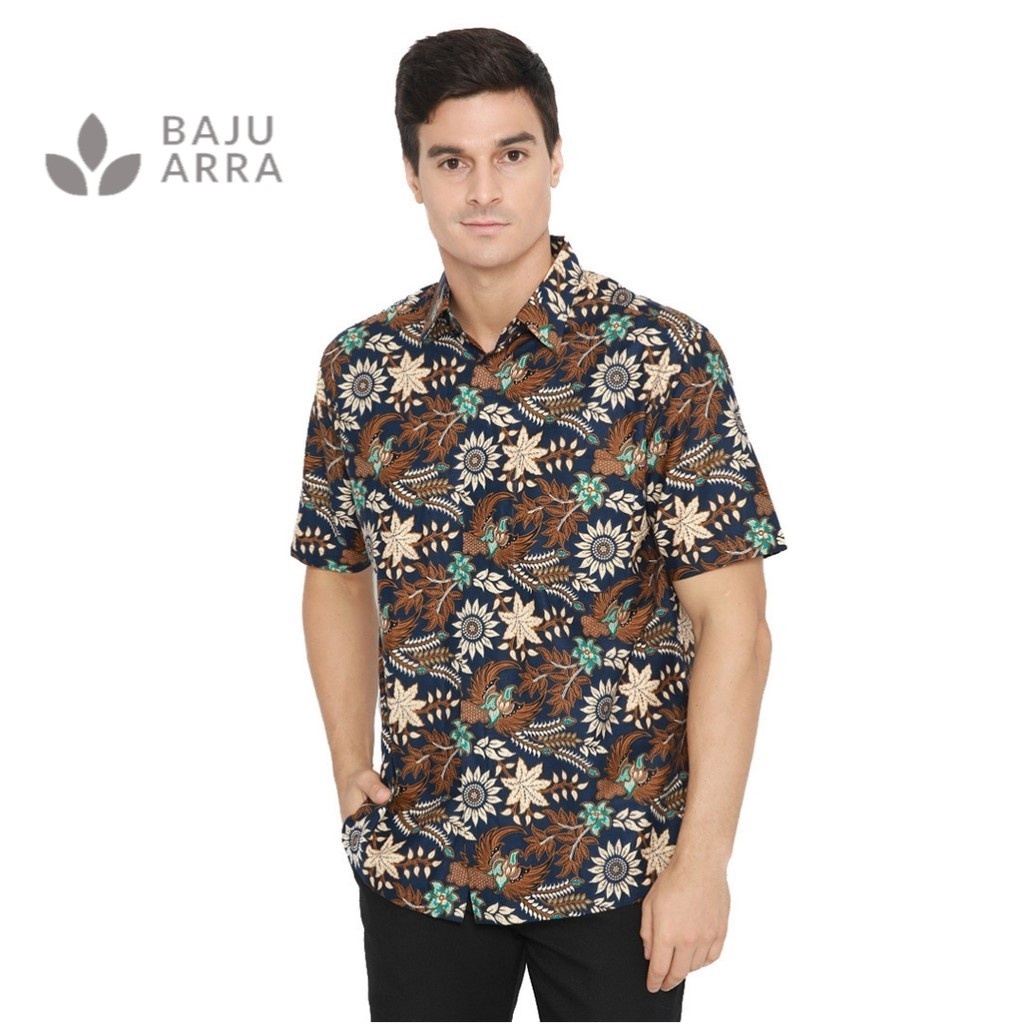 Jual BAJU ARRA Agrapana Baju Kemeja Batik Pria Lengan Pandek Modern