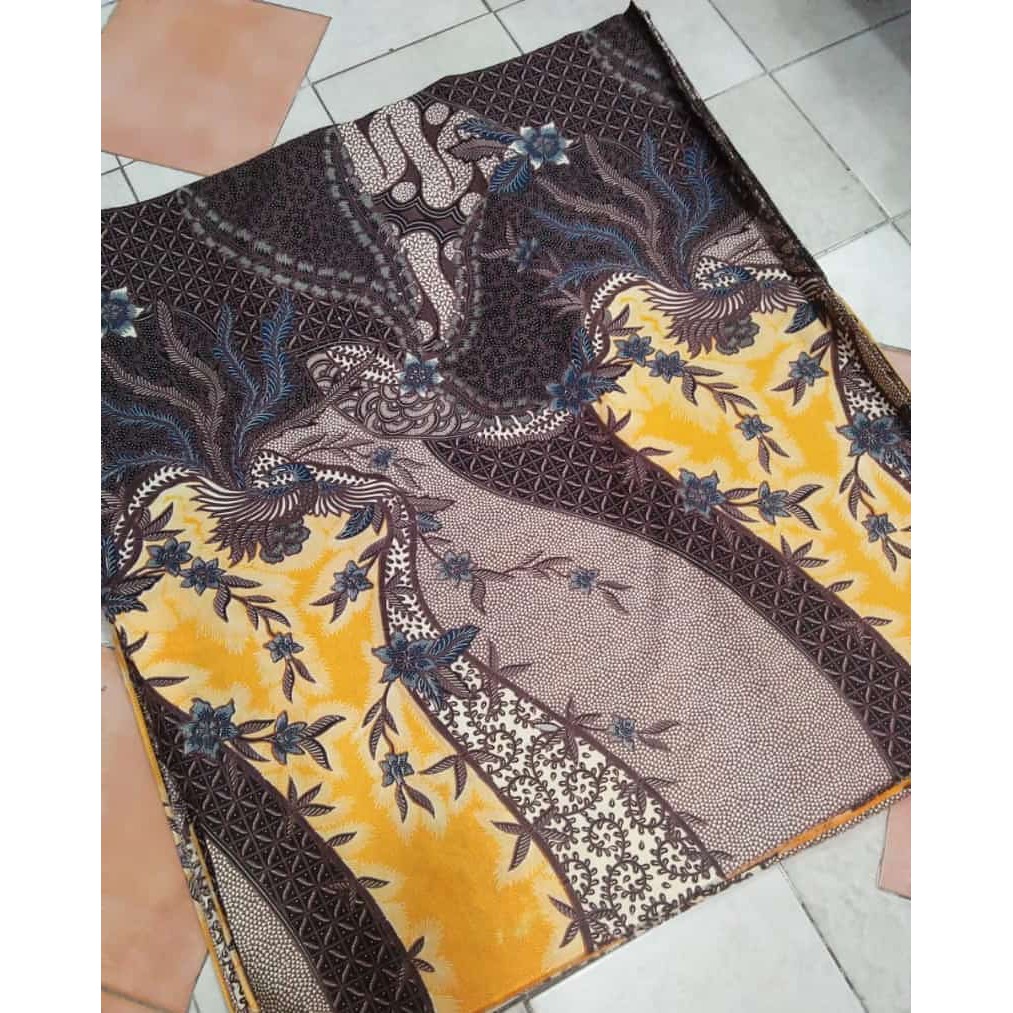 Kain Batik SOLO Alusan Limited Stock Motif Galaran Manuk Warna Kuning