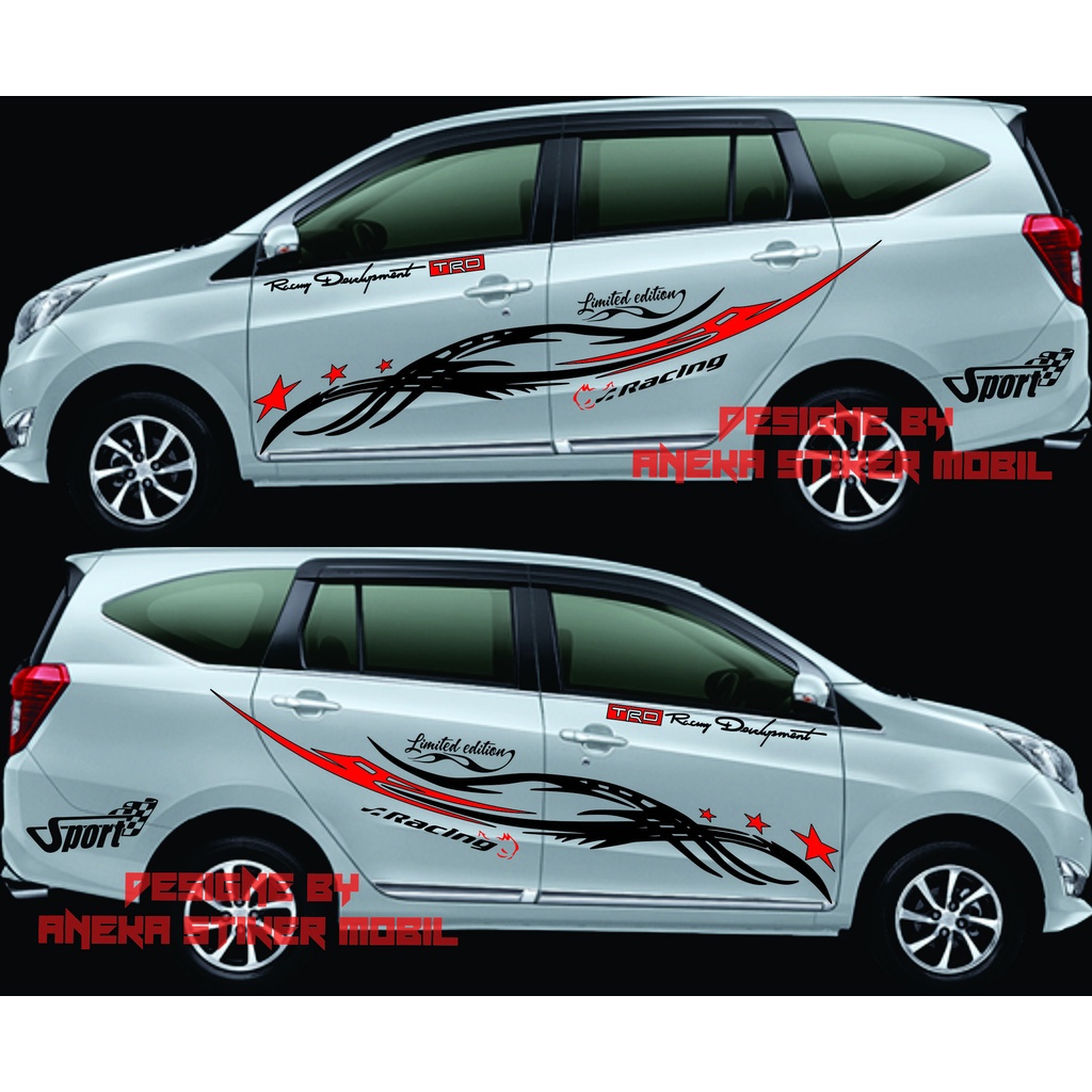 Jual Stiker Mobil Stiker Cutting Mobil Sigra Putih Terbaru Keren