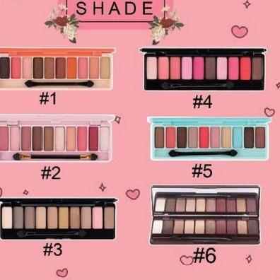 Jual Review LAMEILA 10 COLORS EYESHADOW PALETTE PLAY COLOR EYES