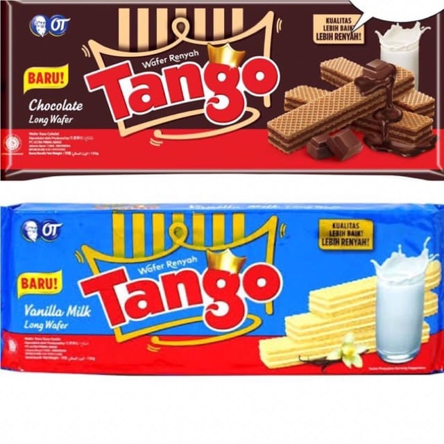 Jual Tango Long Wafer Chocolate Vanilla 130gr Wafer Tango Cokelat