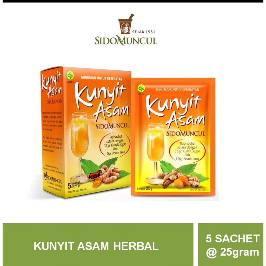 Jual SidoMuncul Kunyit Asam Kunyit Asam Sirih I Beras Kencur