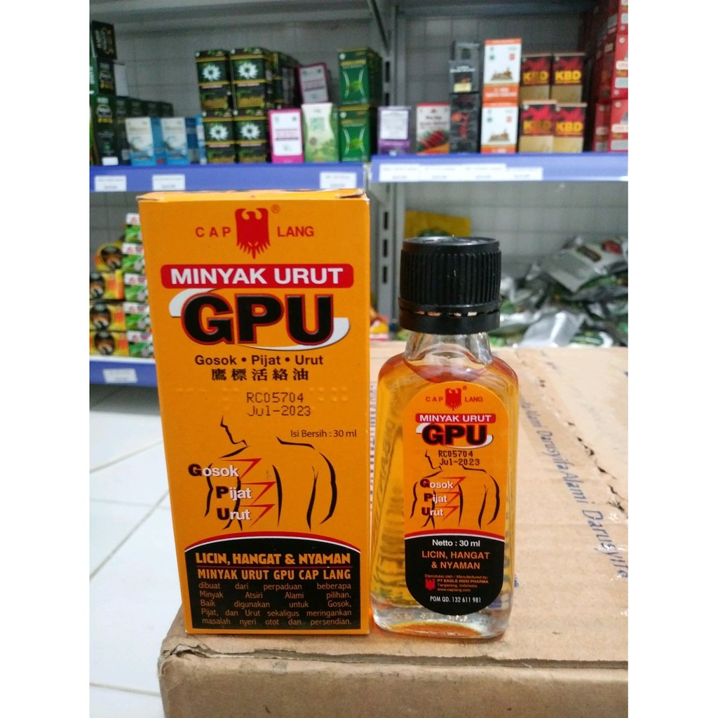 Jual Minyak Urut GPU 30 Ml 60 Ml Isi 12 Botol PACK Shopee Indonesia