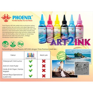 Jual Tinta Art Paper Art Ink Khusus Printer Epson Ml Merk Phoenix