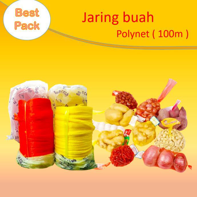 Jual Jaring Buah Polynet Roll Kecil Merk Best Fresh M Merah