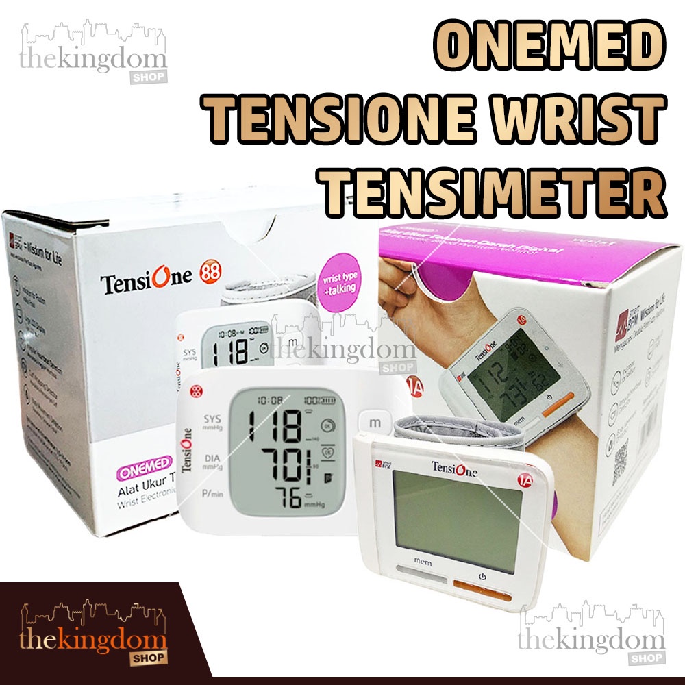 Onemed TensiOne 1A Wrist Digital Tensi One 88 Voice Tensimeter Tekanan