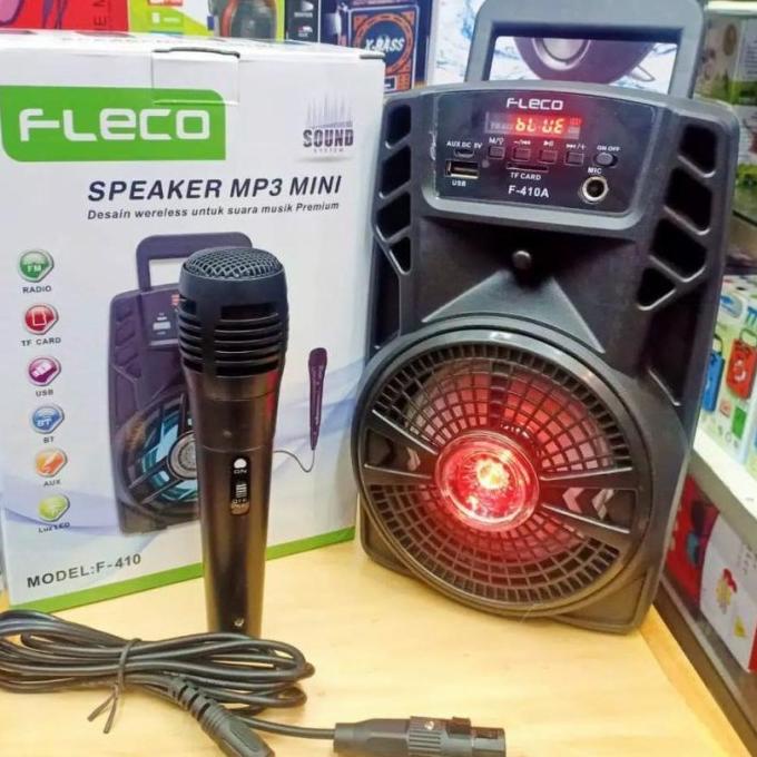 Jual Speaker Bluetoot Fleco F Plus Mic Salon Aktif Speaker Karaoke