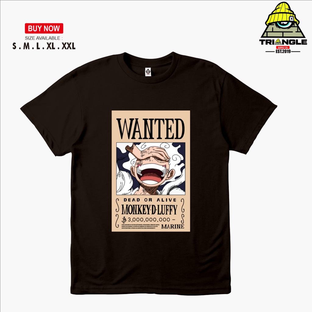 Jual Triangle Kaos Baju Anime One Piece Poster Wanted Supernova Yonko