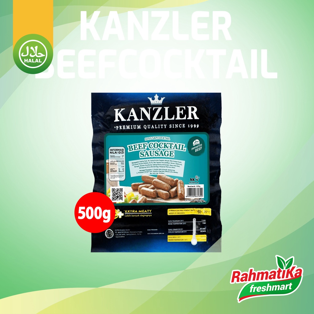 Jual Kanzler Sosis Sapi Cocktail Beef Cocktail Sausage Gram