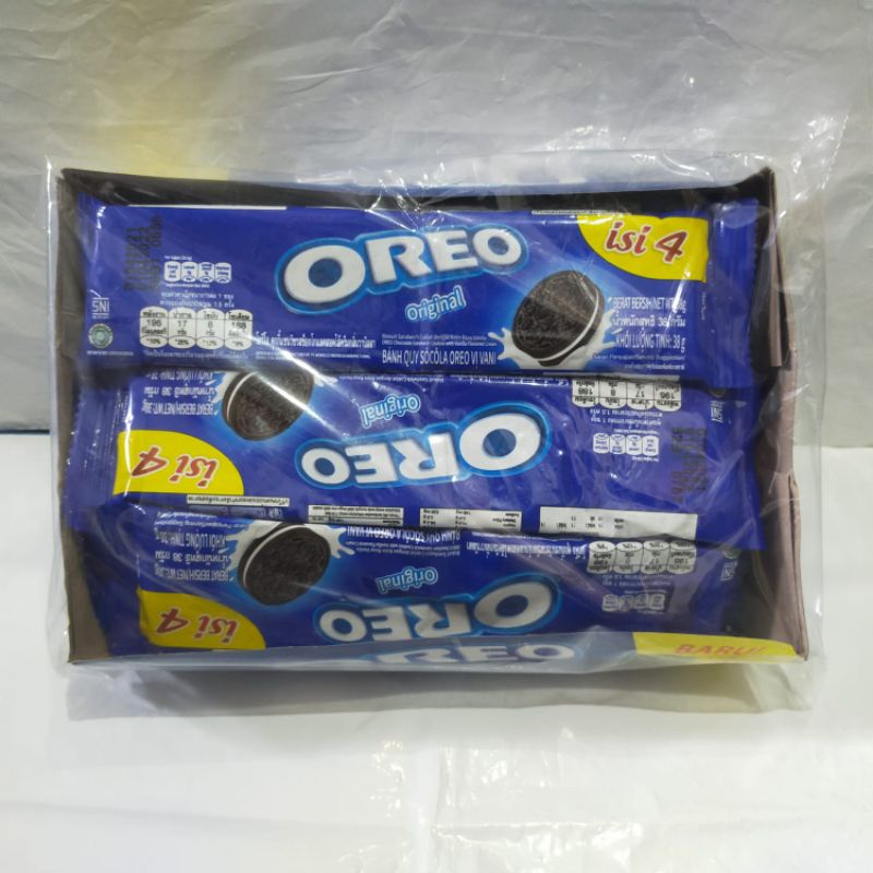 Jual Oreo Cokelat Original Stroberi Ice Cream Isi 12 4 Keping