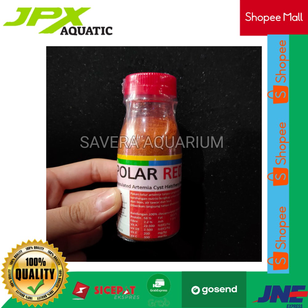 Jual Polar Red Gram Decapsulated Artemia Cyst Hatchery Feed