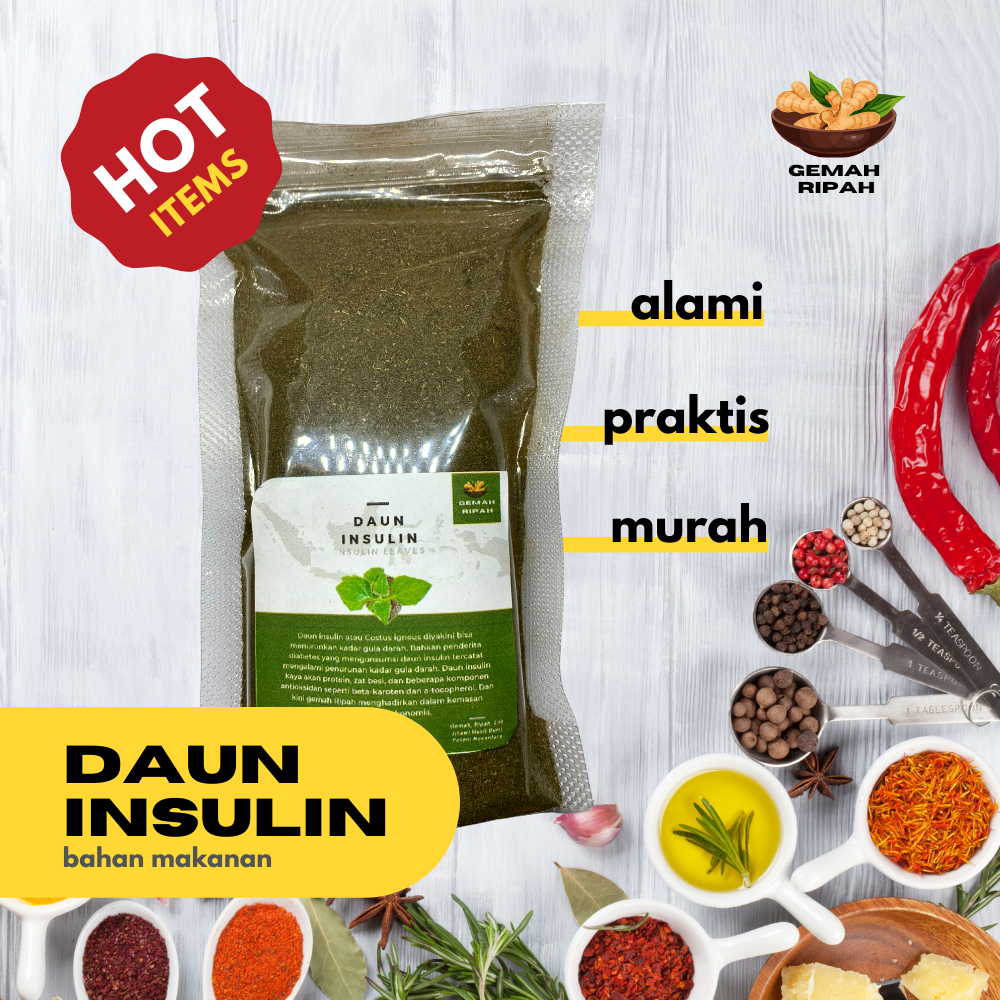 Jual Daun Insulin Untuk Diabetes Bubuk Premium Daun Insulin Kering Asli