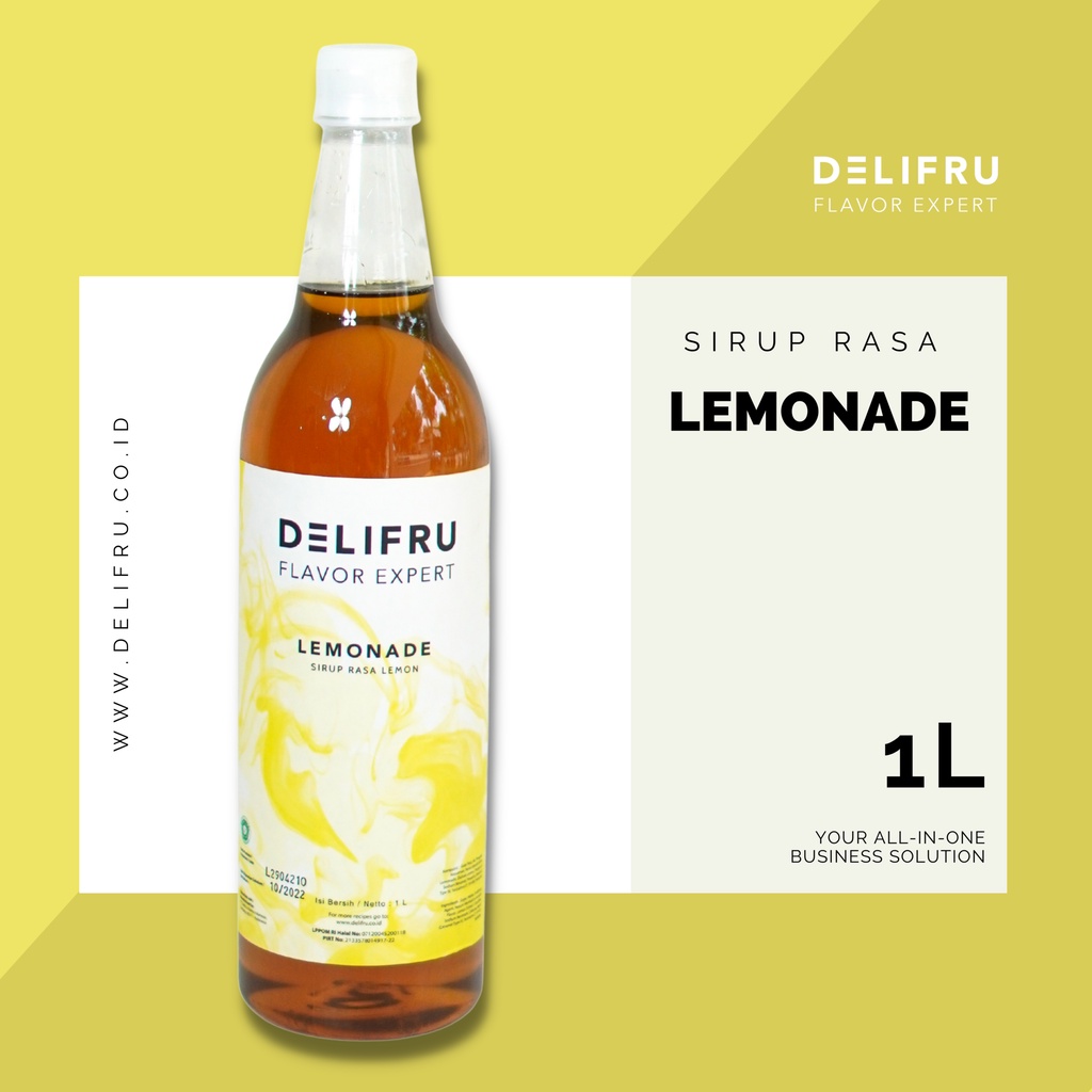 Delifru Lemonade Syrup Sirup Buah Lemon Premium Untuk Kafe Resto