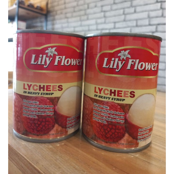 Jual Lily Flower Lychees In Syrup Buah Leci Dalam Kaleng 565 Gr