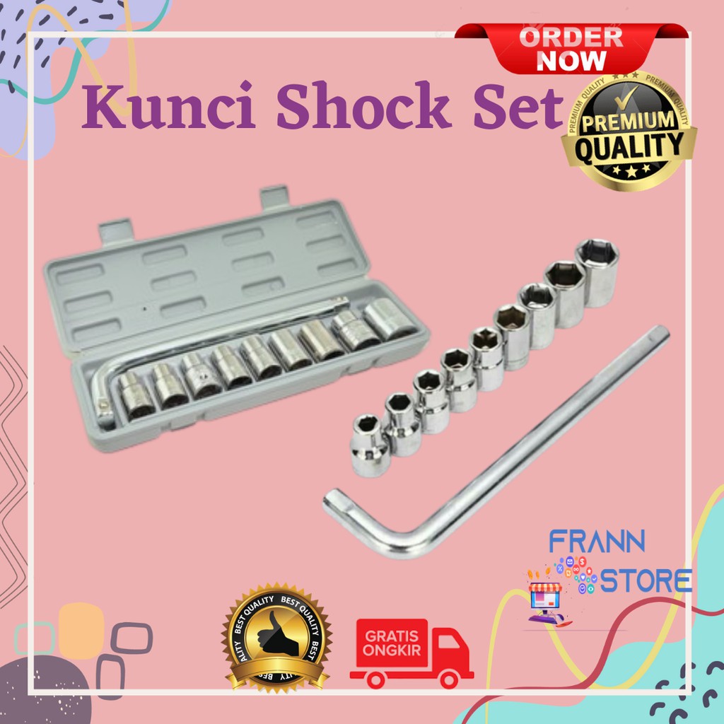 Jual Kunci Shock Set Kunci Sok Set Kunci Shock Lengkap 10 Pcs Kunci