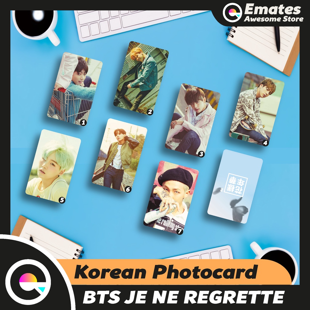 Jual Photocard Bts Je Ne Regrette Jung Kook V Jimin Seok Jin Suga Rm J