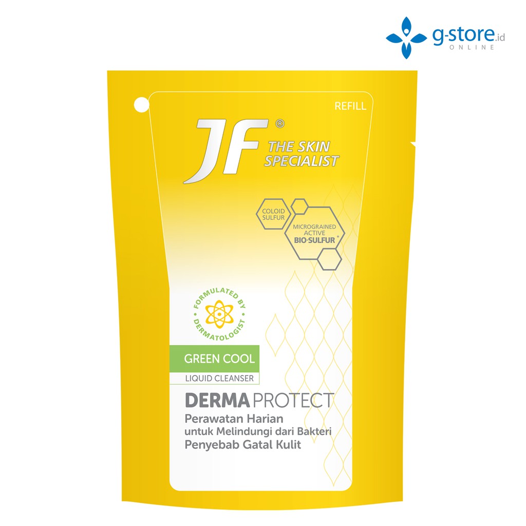 Jual Official Store JF Derma Protect Green Cool Liquid Cleanser Pouch