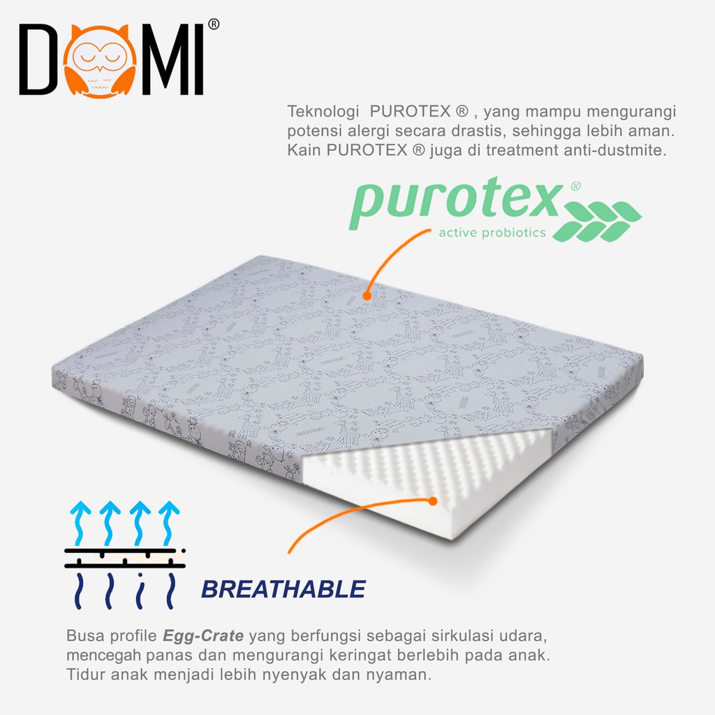 Jual Domi Mattress Topper Purotex Cm Kasur Anti Alergi Indonesia