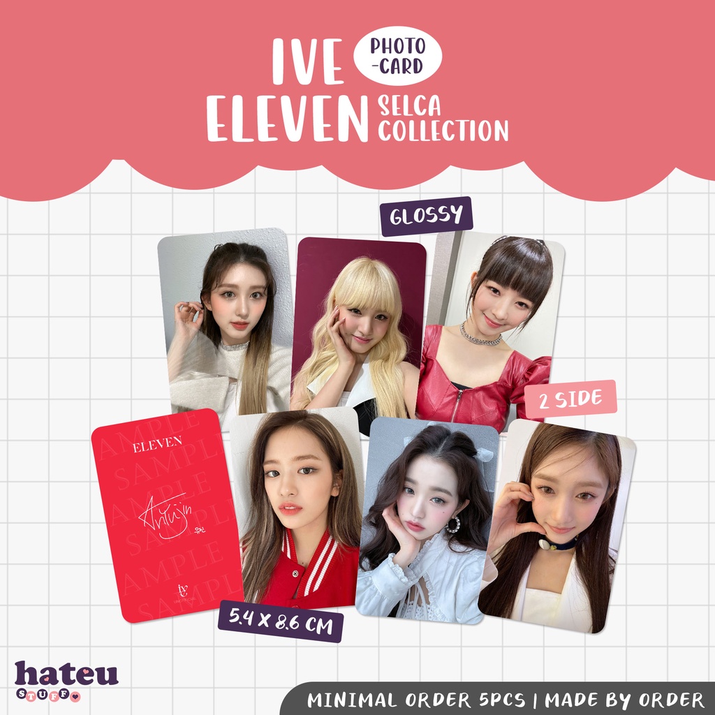 Jual IVE Unofficial Photocard Eleven Selca Collection Indonesia Shopee