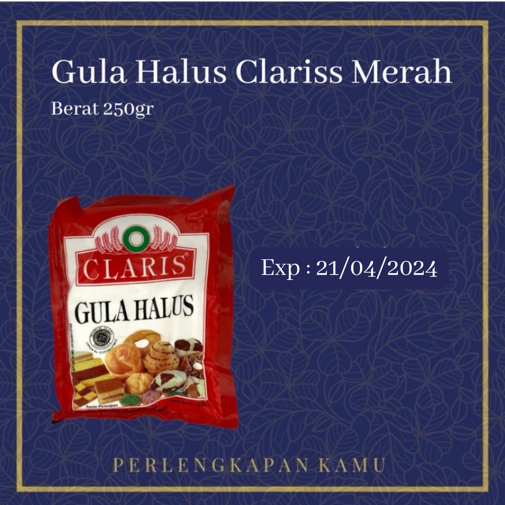 Jual Gula Halus Clariss Merah Manis Kue Gr Shopee Indonesia