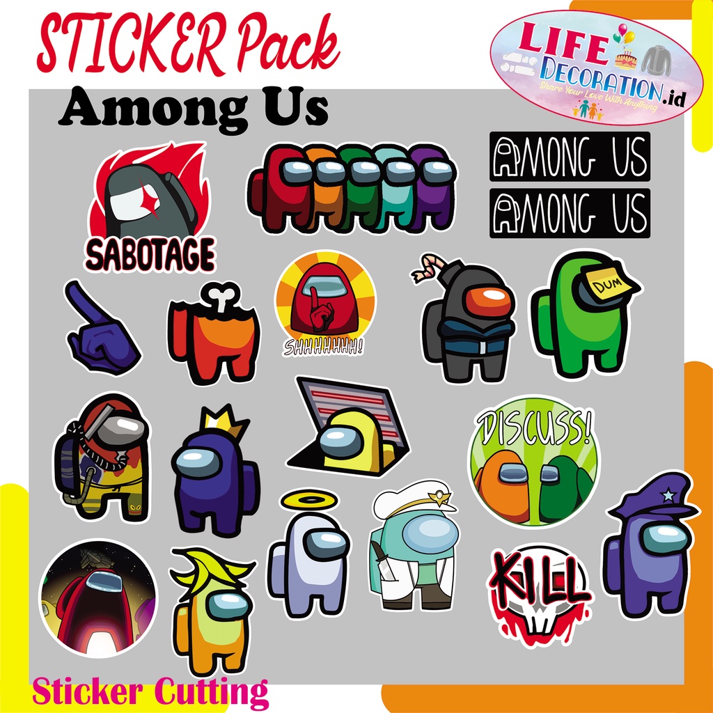 Jual Stiker Among Us Sticker Pack Tmblr Shopee Indonesia