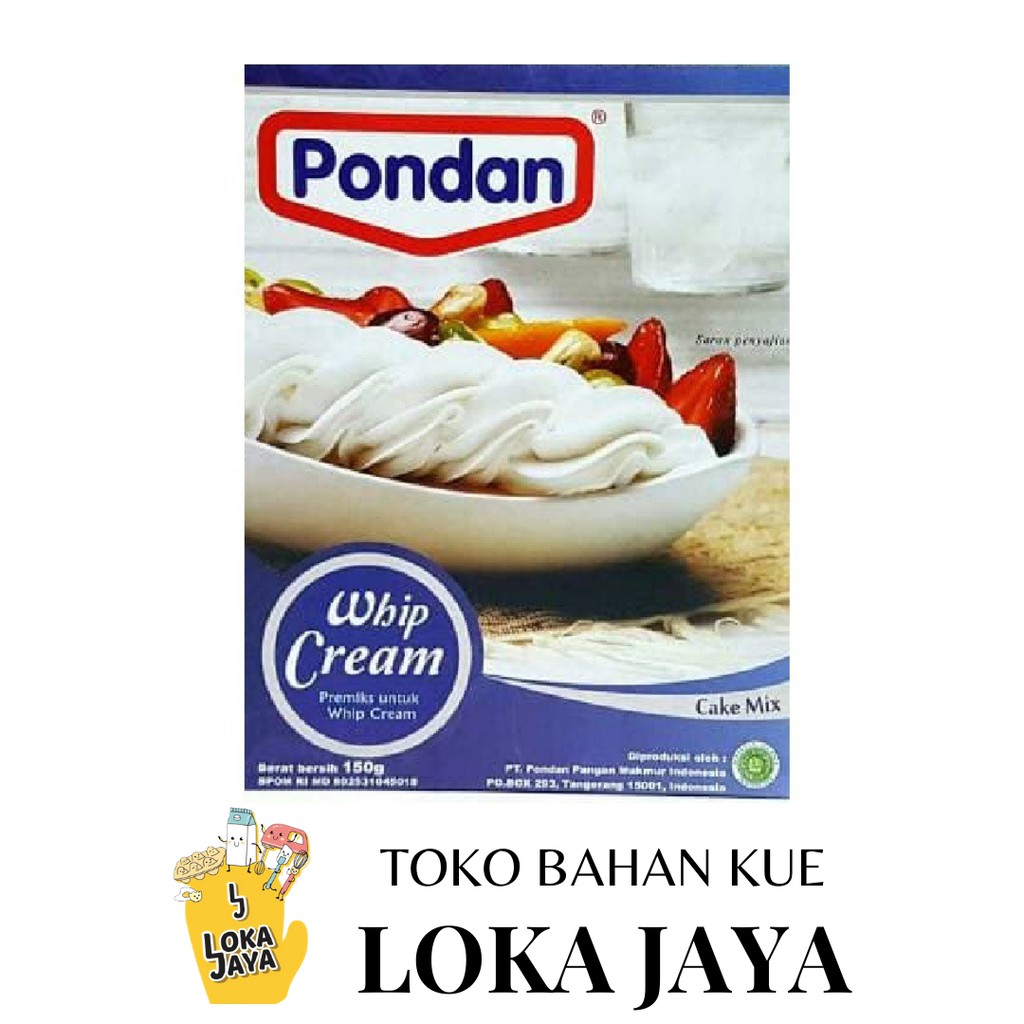 Jual Pondan Whip Cream Cake Mix Gr Shopee Indonesia