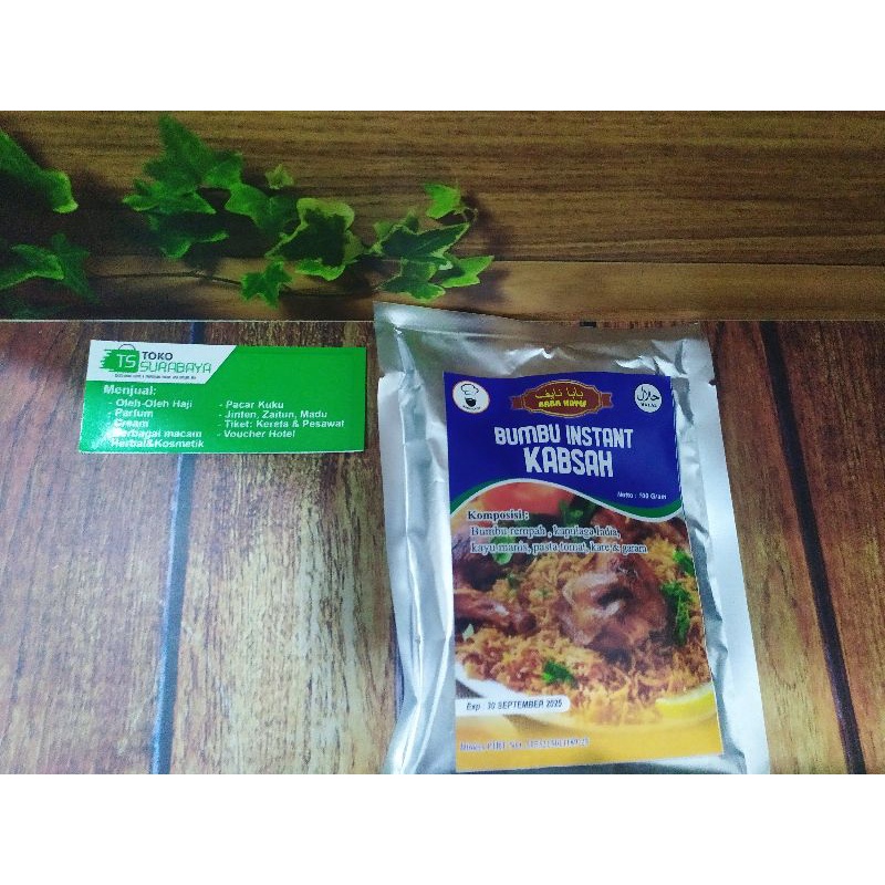 Jual Bumbu Instant Kabsah Kebuli Briyani Mandhi Bukhori Baba Nayef