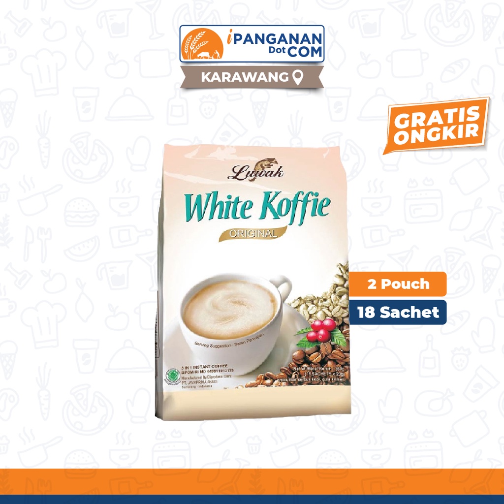 Jual Luwak White Koffie Original Bag Gr Sachet X Pack Gratis