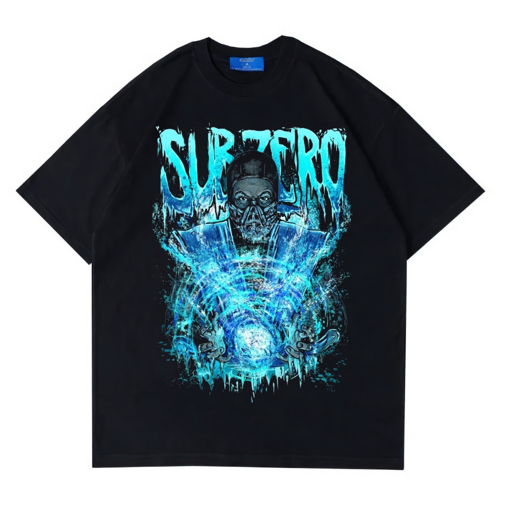 Jual Psycho Crucify Sub Zero Oversized T Shirt Kaos Sub Zero Kaos