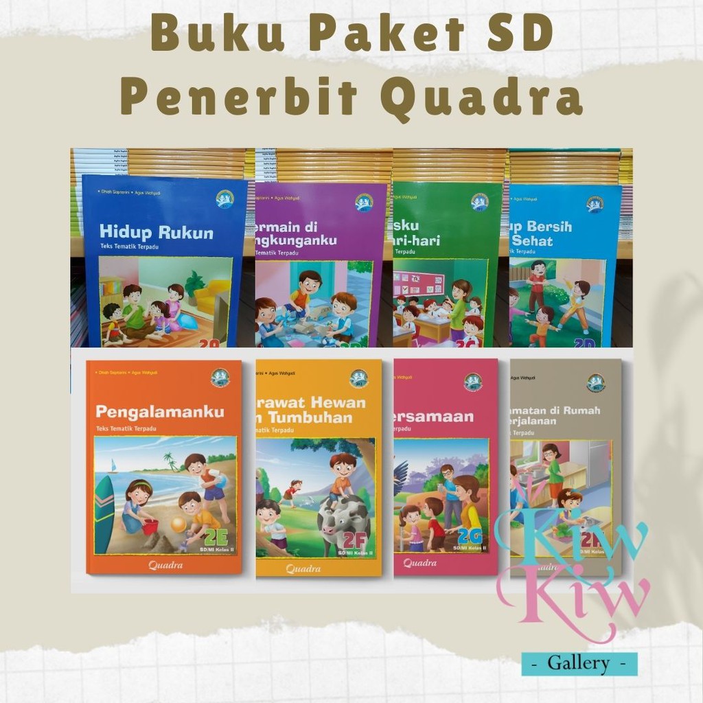 Jual Buku Tematik Terpadu Jilid 2A 2B 2C 2D 2E 2F 2G 2H Kelas 2