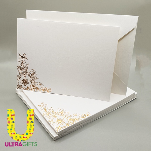 Jual Set Kartu Dan Amplop Ucapan Kosong Blank Card Petite Fleur