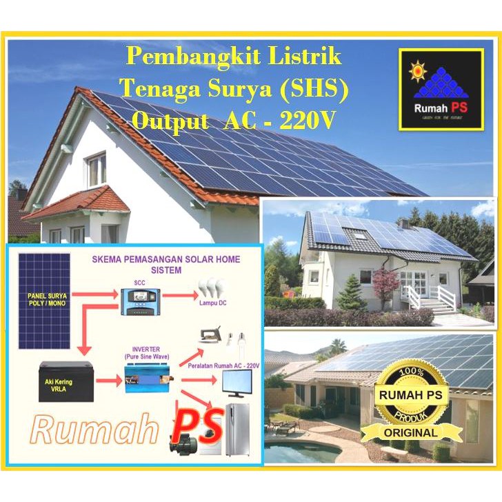 Jual Pembangkit Listrik Tenaga Surya Watt Solar Home System Shs