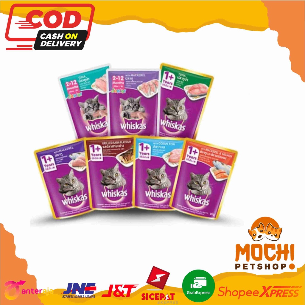 Jual Whiskas Pouch Sachet Gr Adult Kitten All Varian Makanan Basah