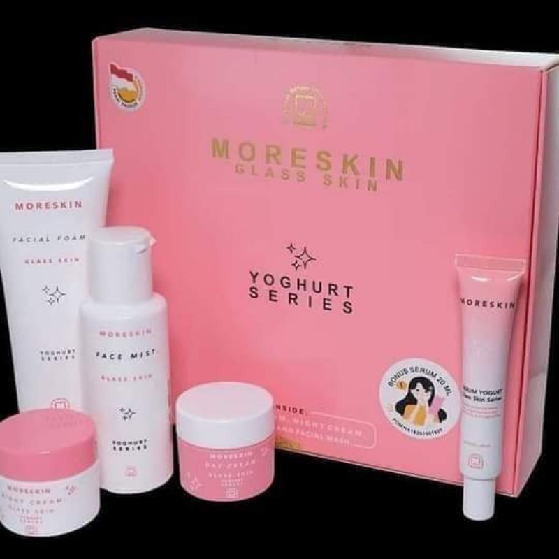 Jual PAKET GLASKIN YOGURT SERIES PAKET SKINCARE LENGKAP MORESKIN NASA