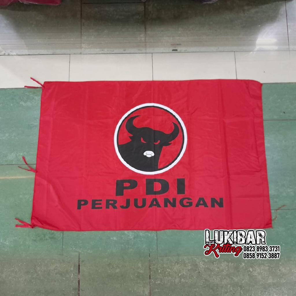 Jual Bendera Partai Pdi Perjuangan Ukuran X Cm Indonesia Shopee