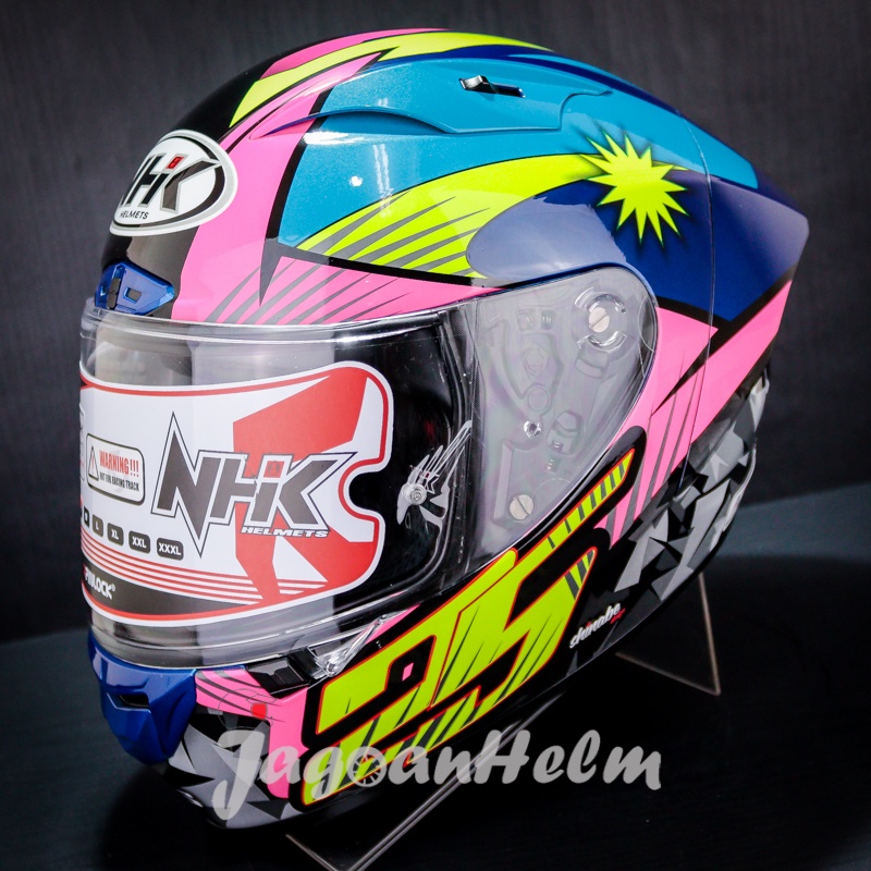 Jual Nhk Helm Gpr Tech Street Azlan Shah Blue Pink Gp R Tech