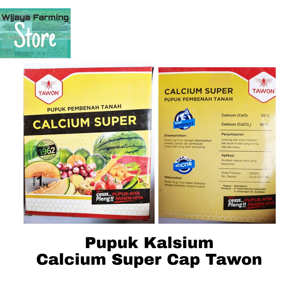 Jual Calcium Super Cap Tawon Kemasan Kg Pupuk Kalsium Untuk Tanaman