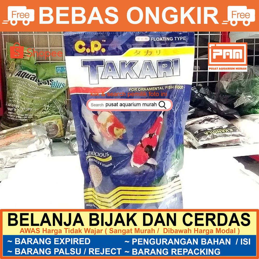 Jual Pakan Ikan Hias Takari Gr Untuk Ikan Mas Koki Koi Tipe