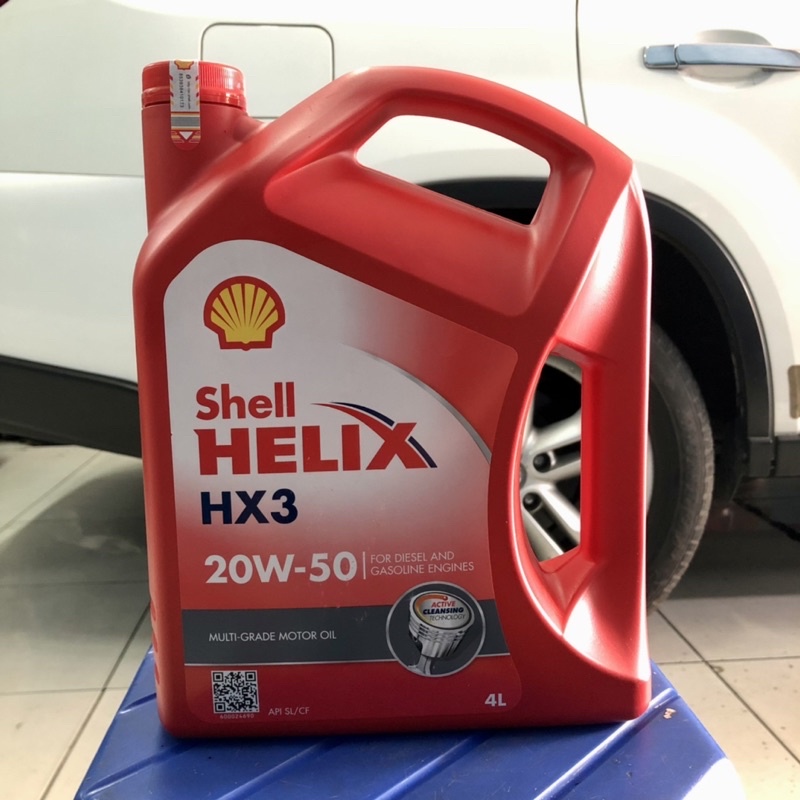 Jual Oli Shell Helix Hx3 20W 50 4 Liter Original Produk Shell 100