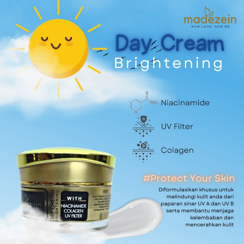 Jual DAY CREAM BRIGHTENING By Madezein Shopee Indonesia