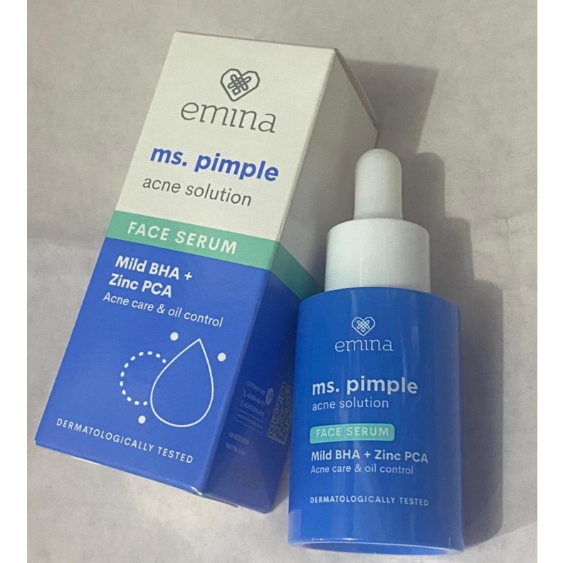 Jual Emina Ms Pimple Face Serum 30ml Shopee Indonesia