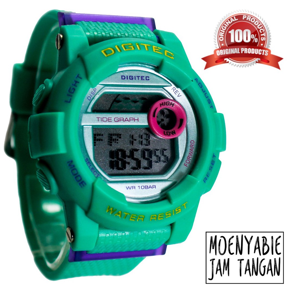 Jual Digitec DG 2074T Green Original Dan Anti Air Jam Tangan Digitec