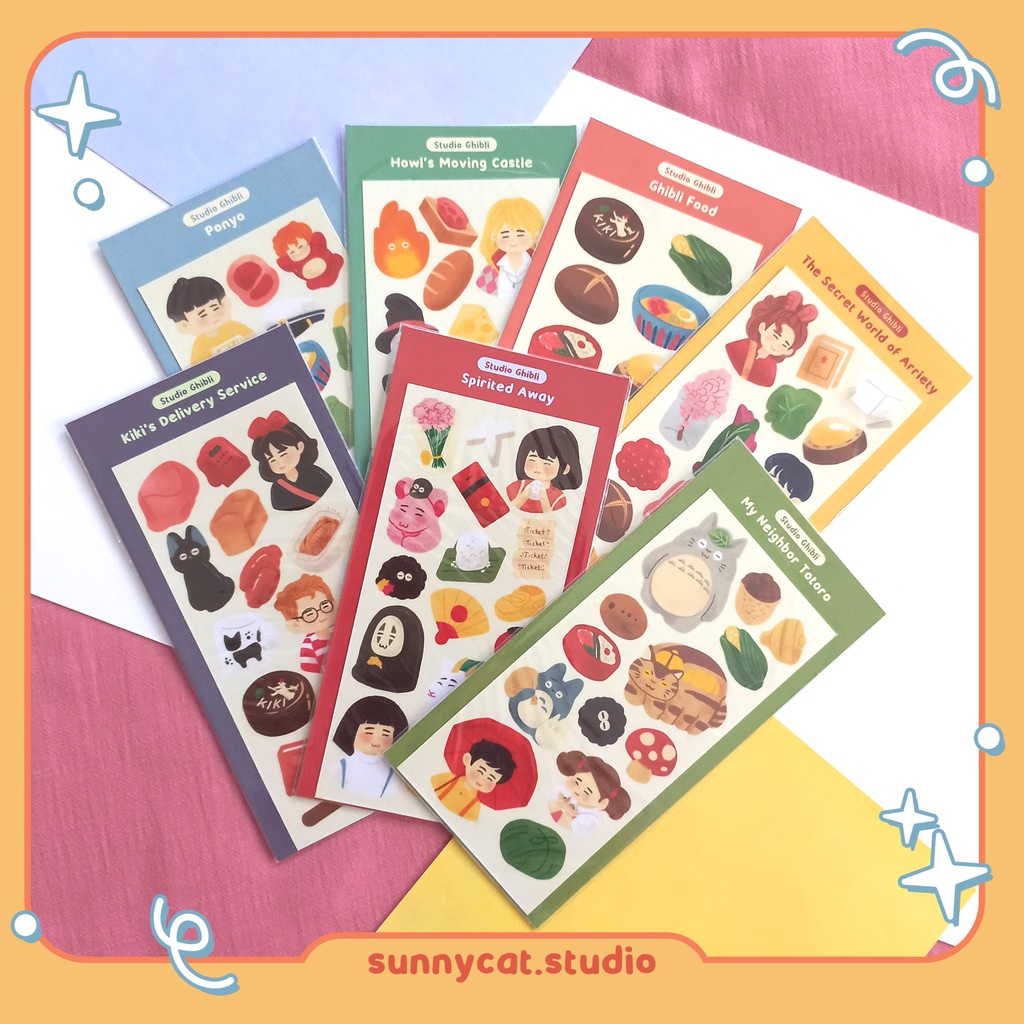 Jual Sticker Studio Ghibli Shopee Indonesia