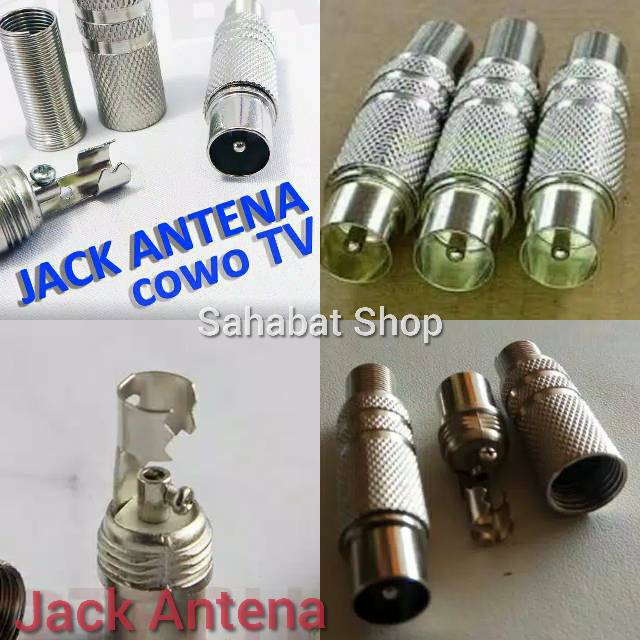 Jual Jack Jak Colokan Antena Tv Male Besi Shopee Indonesia