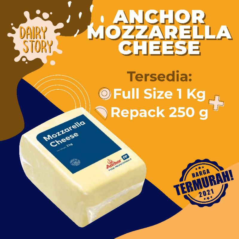 Jual ANCHOR Mozzarella Cheese 250 Gram Shopee Indonesia