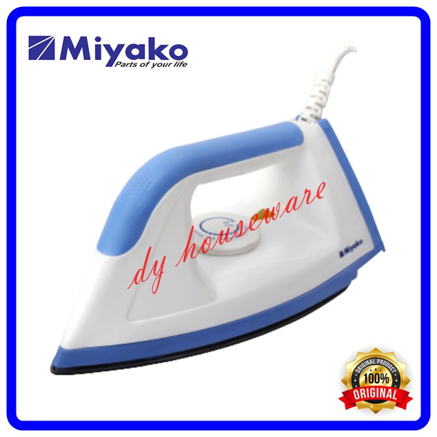 Jual Setrika Miyako Listrik Dry Iron EL 1000 M BL Gosokkan Baju