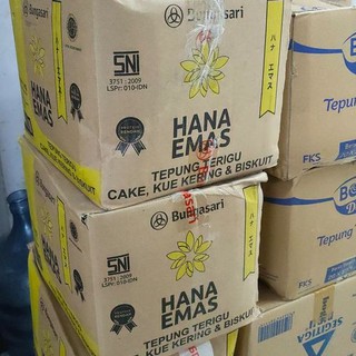 Jual Tepung Terigu Hana Emas 1 Dus Shopee Indonesia