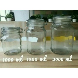 Jual HERMETICO JAR 2000 ML Atau 2 Liter Toples Kaca Kopi Kedap Udara