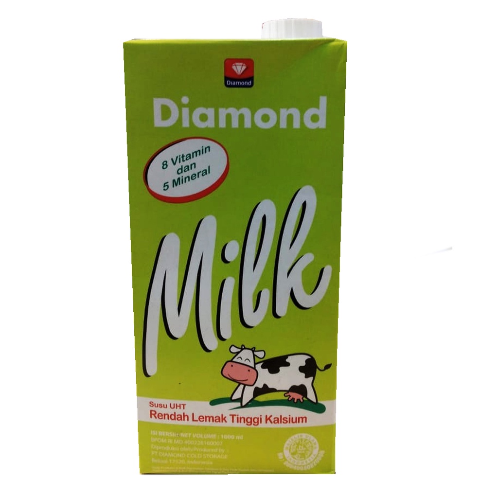 Jual DIAMOND UHT MILK LOW FAT HIGH CALCIUM 1000ML Shopee Indonesia