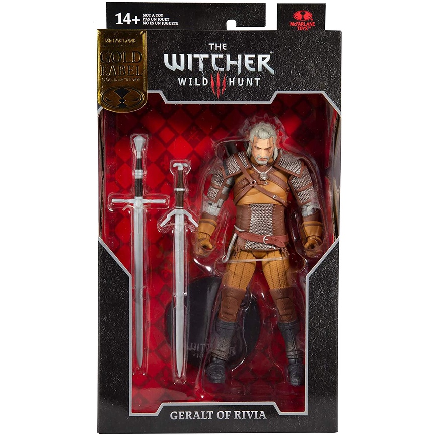 Jual Mcfarlane Toys The Witcher Iii Wild Hunt Geralt Of Rivia Gold